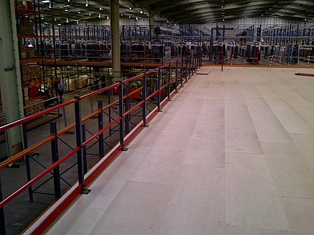 mezzanine floor safety rails