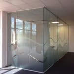 Frameless Glass Partition installed in North London