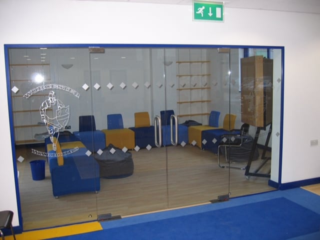 Frameless Glass Partition Installed In Leicester