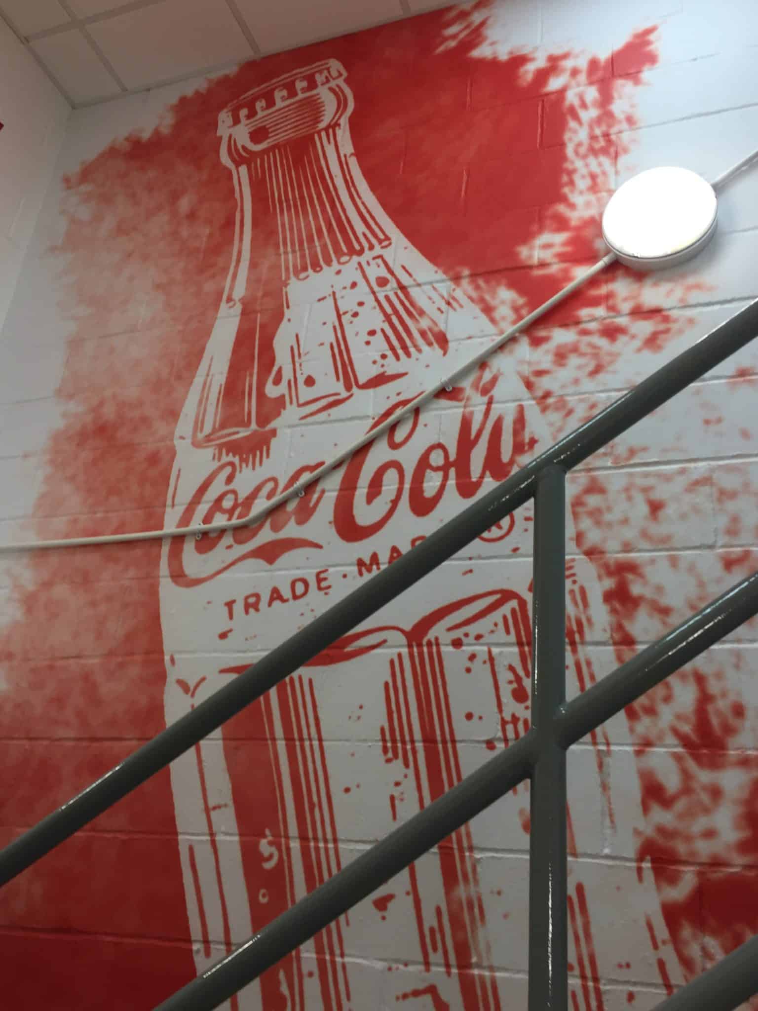 Eye Catching Wall Coverings for Coca Cola