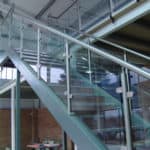 glass balustrade for offices
